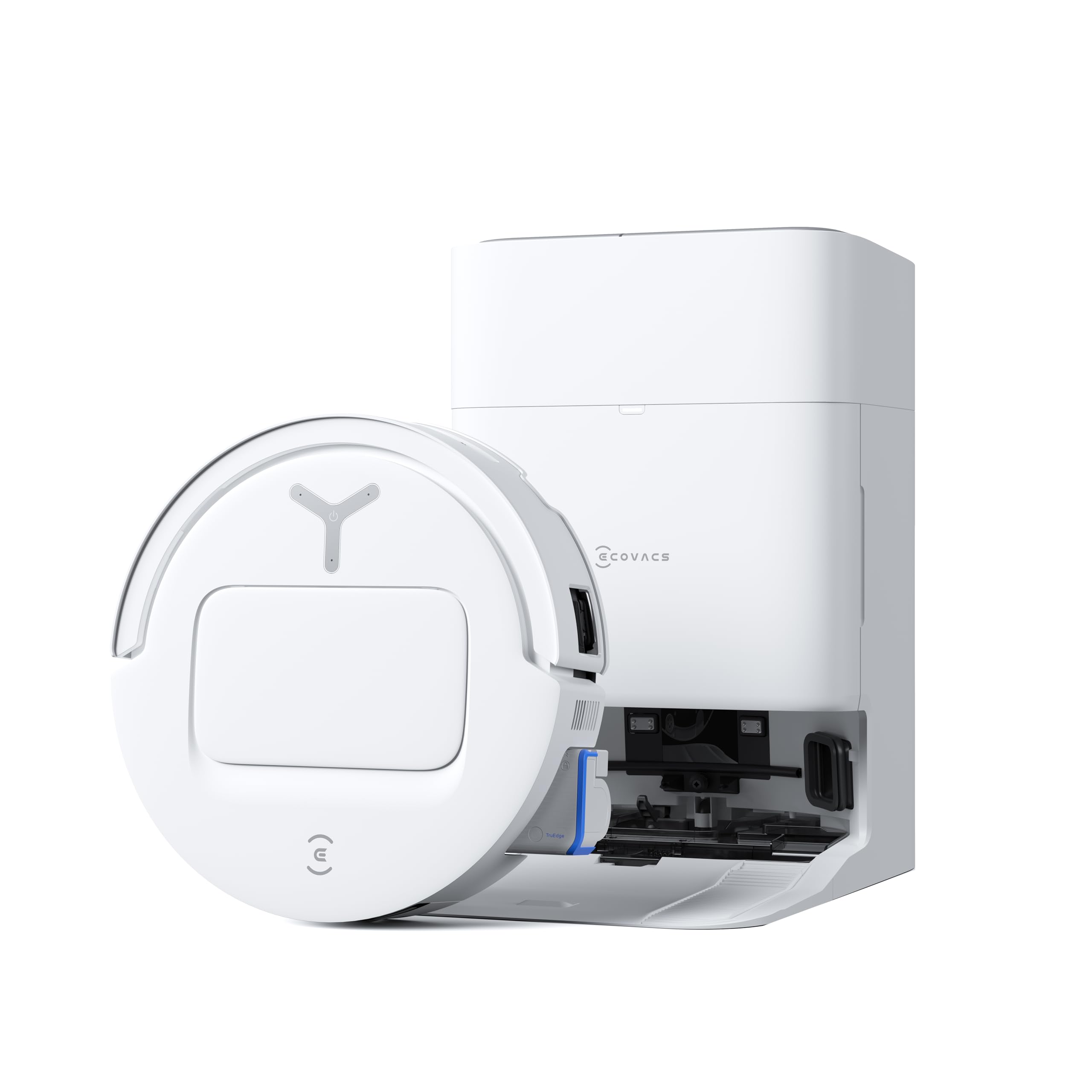 ECOVACS DEEBOT T80 Omni Saugroboter mit Wischfunktion, 18.000 Pa, OZMO Roller Wischwalze mit kontinuierlicher Frischwasser-Selbstreinigung, ZeroTangle 3.0,Moppwäsche mit 40-75℃ heißem Wasser, Schwarz