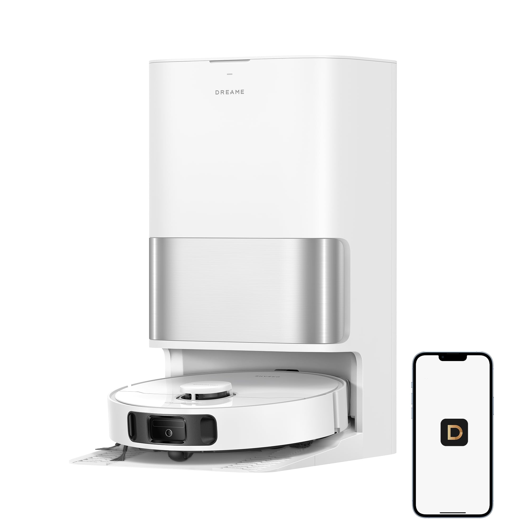 DREAME L10s Ultra Gen 3 Kit Saugroboter mit Wischfunktion mit einer Saugkraft von 25.000 Pa, Seitenbürste und Mopp ausfahrbar, selbstreinigende All-in-One-Dockingstation, Steuerung per App und Sprache