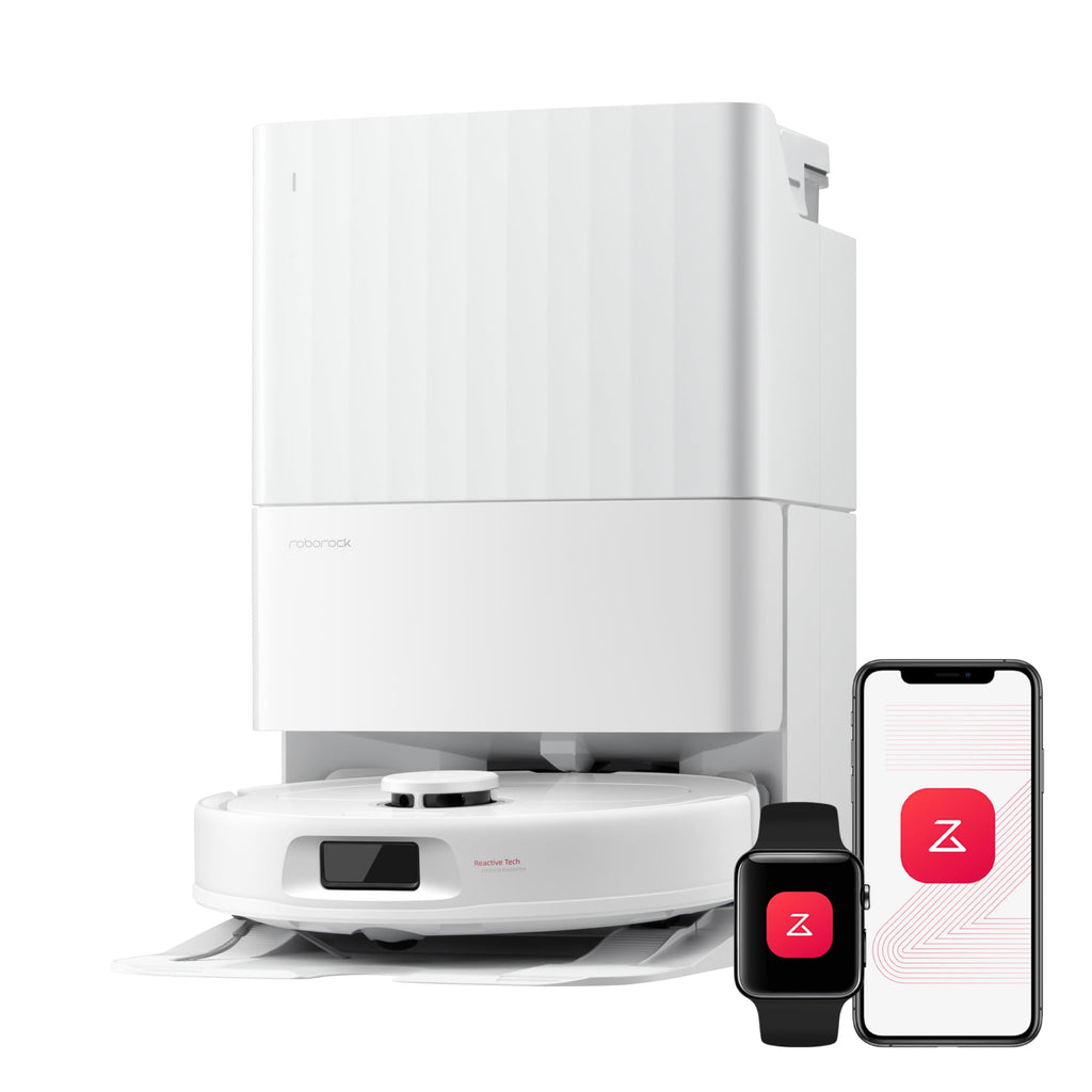 roborock Qrevo S Pro Saugroboter mit Wischfunktion, verbessert von QV 35A, 18.500 Pa, 75 °C Heißwasser-Moppreinigung, Anti-Tangle System, Reactive Tech Hindernisvermeidung, All-in-One Dock (Schwarz)