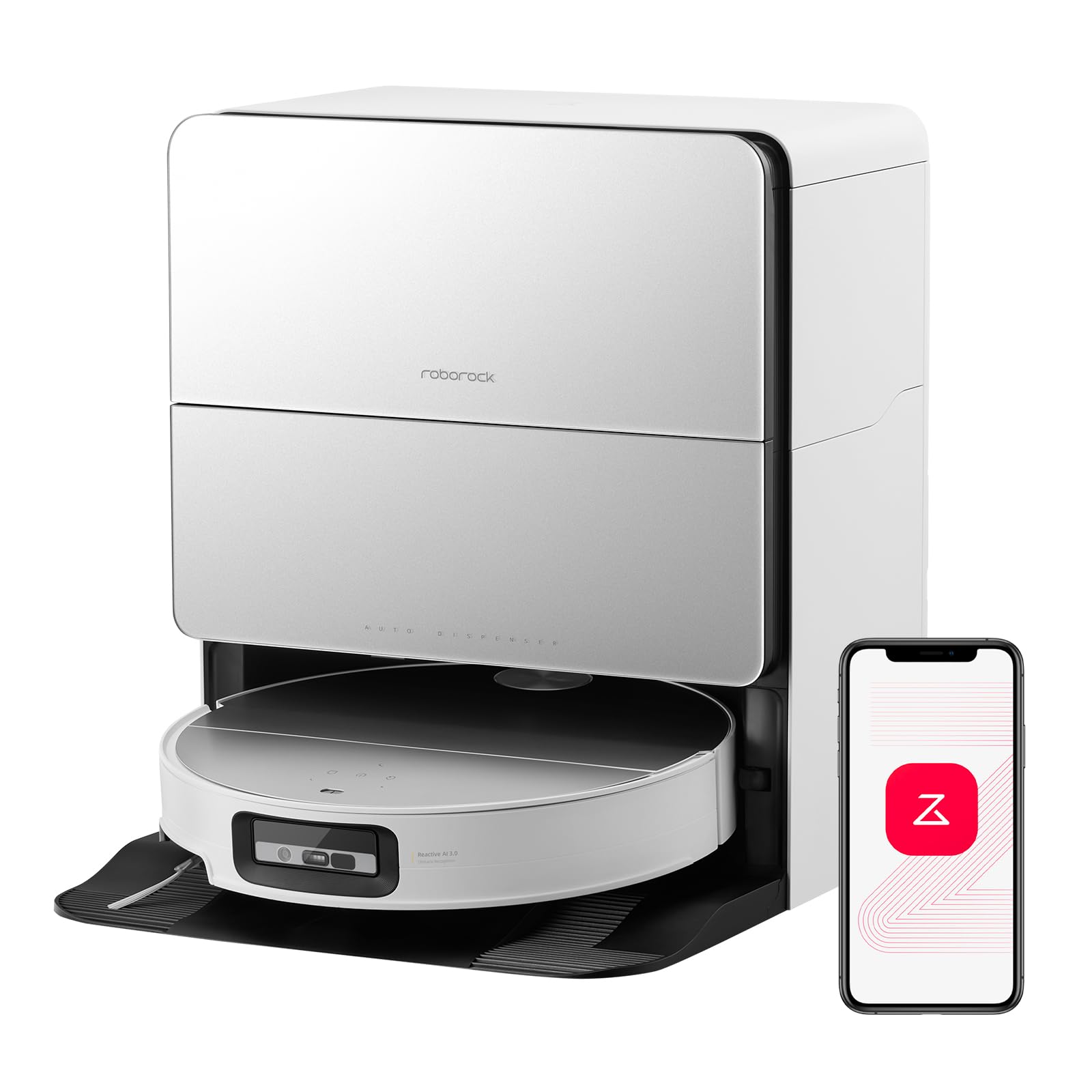 roborock Saros 20 Saugroboter mit Wischfunktion&angebbarem Wischmopp, AdaptiLift Chassis 3.0, 36.000 Pa Saugkraft, Autonomes StarSight System 2.0, DirTect-Technologie, Brandneues RockDock