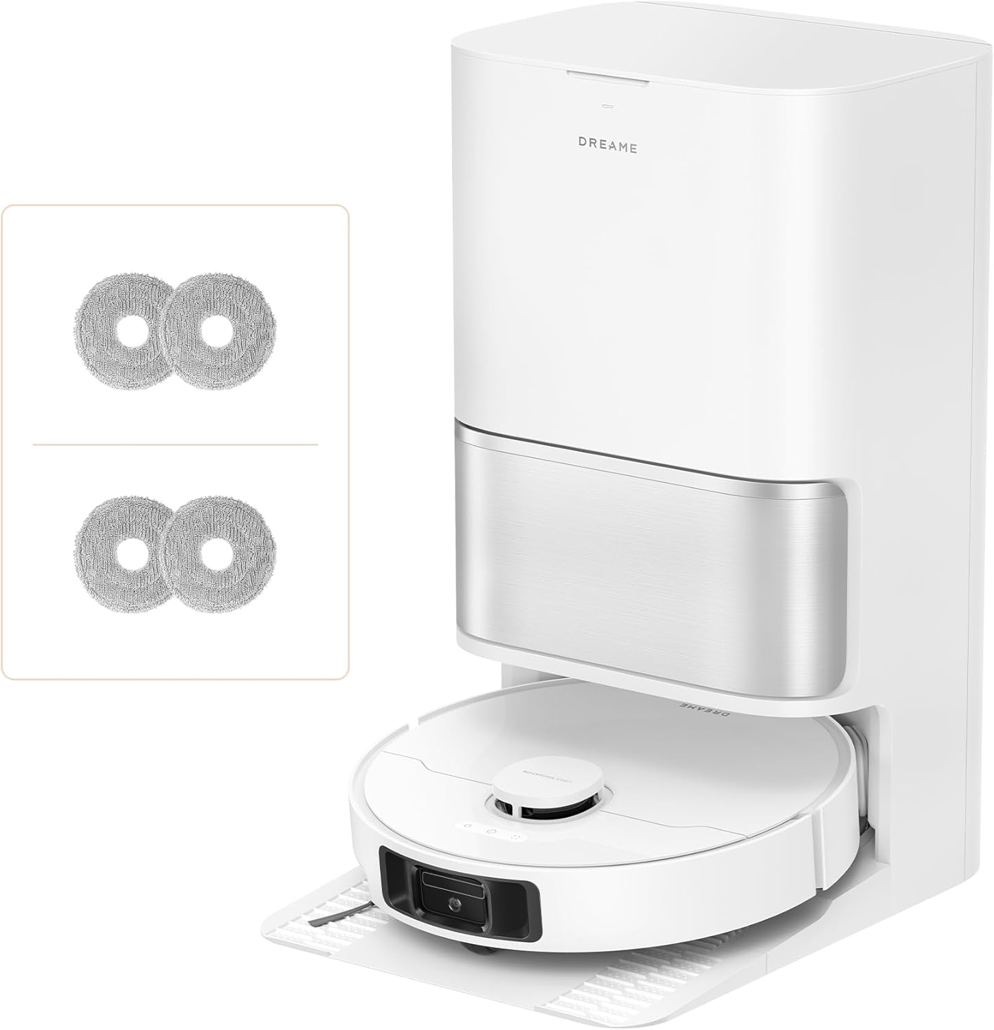 DREAME L10s Ultra Gen 3 Kit Saugroboter mit Wischfunktion mit einer Saugkraft von 25.000 Pa, Seitenbürste und Mopp ausfahrbar, selbstreinigende All-in-One-Dockingstation, Steuerung per App und Sprache