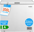 Comfee RCC201WH6(E) Gefriertruhe/82 kWh/Jahr/85cm hoch/200L/Inverter-Kompressor/41dB Geringe Lautstärke/Geeignet für verschiedene Einsatzszenarien/Einstellbarer Temperaturregler/Weiß