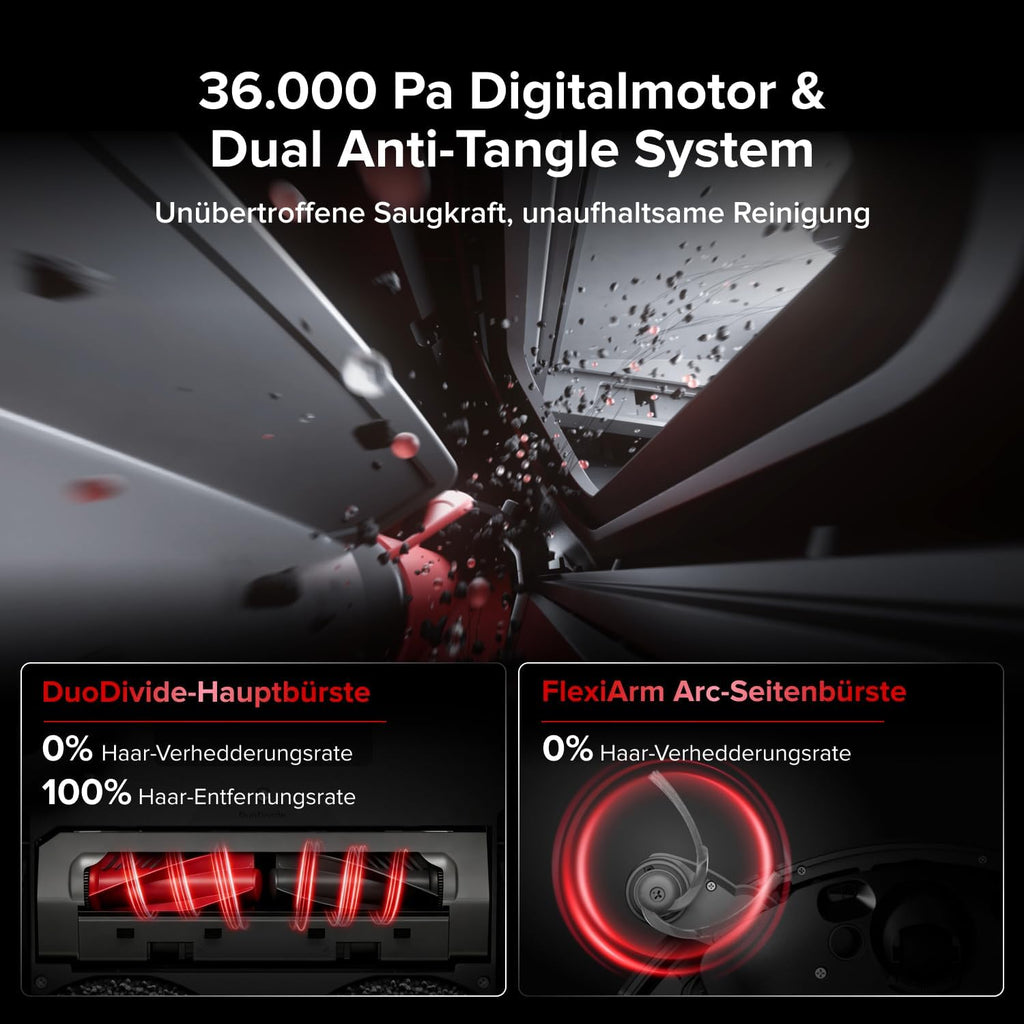 roborock Saros 20 Saugroboter mit Wischfunktion&angebbarem Wischmopp, AdaptiLift Chassis 3.0, 36.000 Pa Saugkraft, Autonomes StarSight System 2.0, DirTect-Technologie, Brandneues RockDock