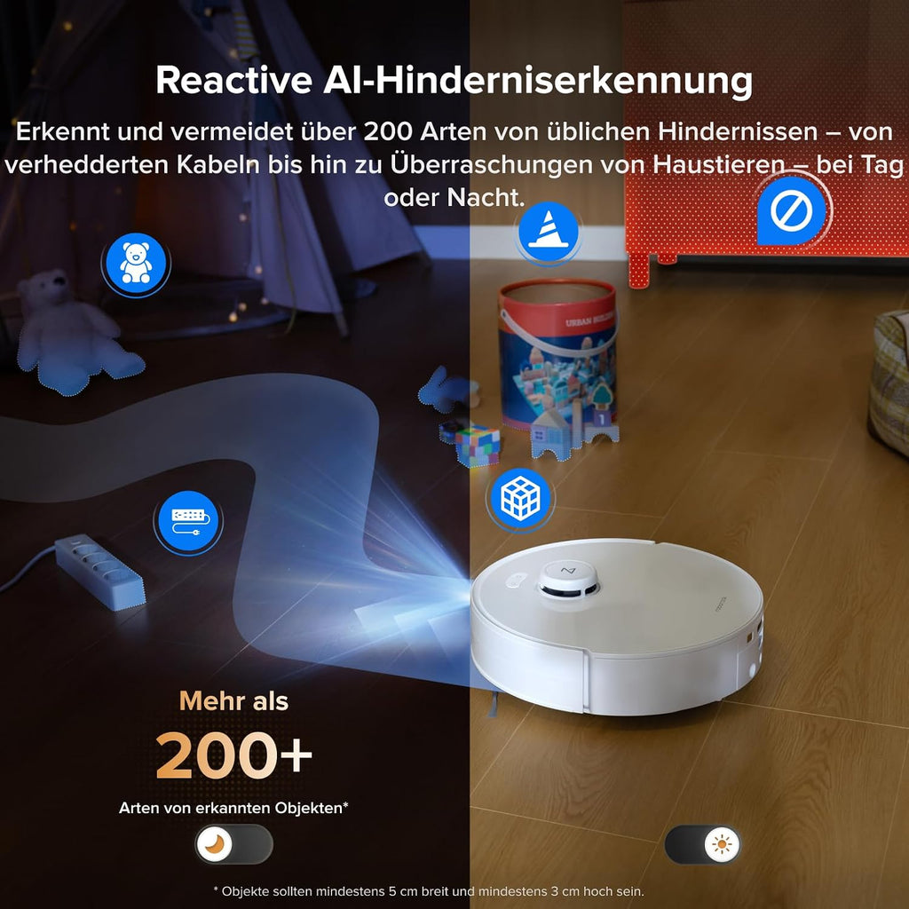 roborock Qrevo Curv 2 Flow Saugroboter mit Wischfunktion, SpiraFlow-Wischwalze mit Selbstreinigung, 20.000 Pa Saugkraft, Dual Anti-Tangle System, intelligenter Teppichschutz, All-in-One Dock