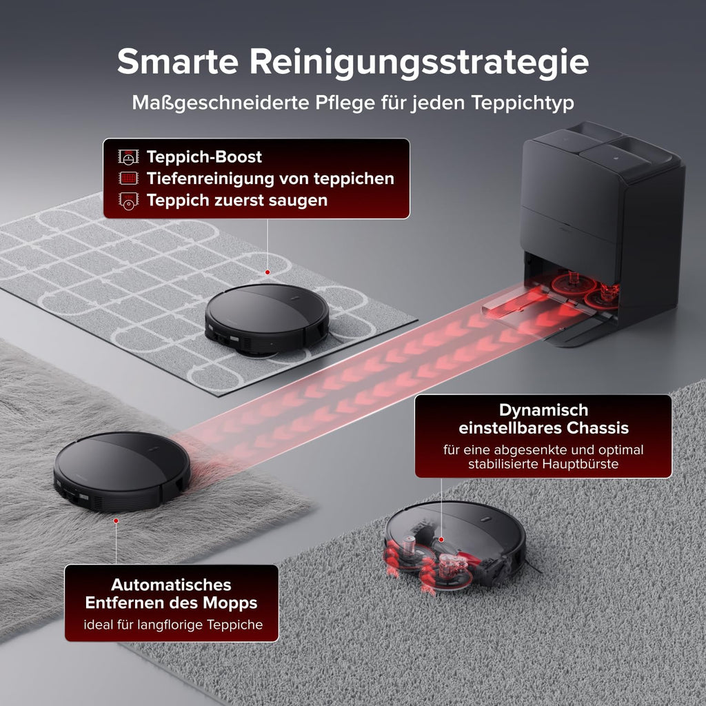 roborock Saros 20 Saugroboter mit Wischfunktion&angebbarem Wischmopp, AdaptiLift Chassis 3.0, 36.000 Pa Saugkraft, Autonomes StarSight System 2.0, DirTect-Technologie, Brandneues RockDock